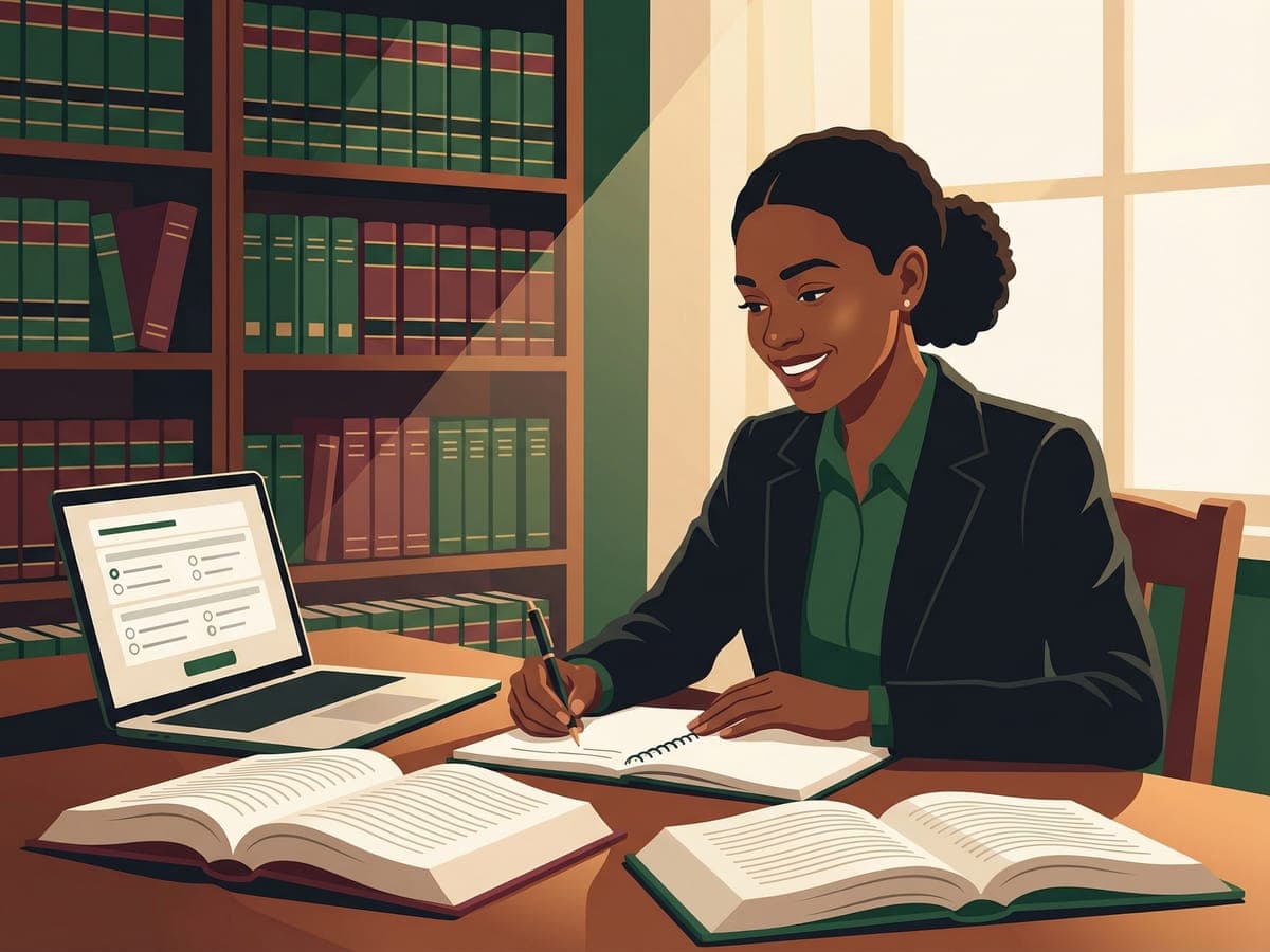 A Nigerian law student preparing for the Bar Part II exam